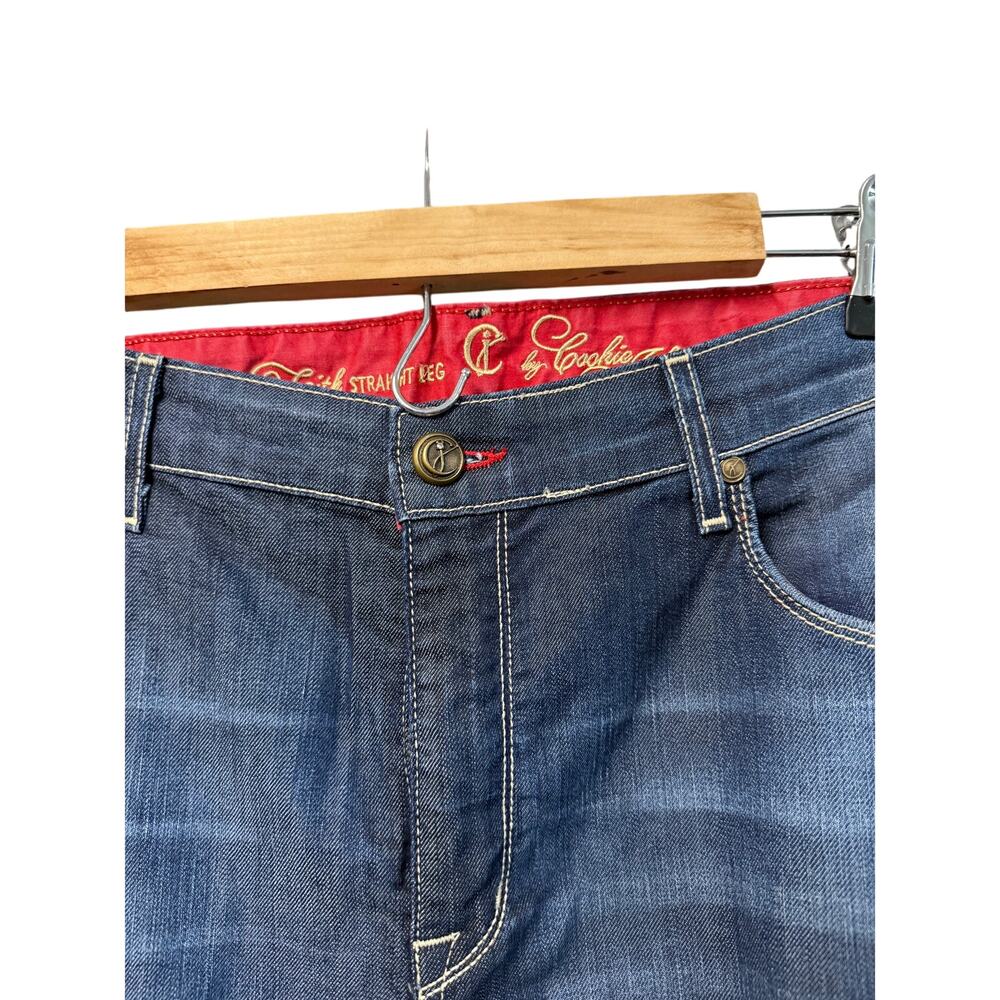 CJ by Cookie Johnson Faith Straight denim jeans washed blue Sz 34 silky vtg - Picture 4 of 12